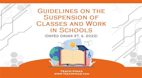 Guidelines on the Suspension of Classes and Work in Schools.